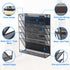 EASEPRES Magnetic File Organizer, 5-Tier Black Hanging File Organizer for Office Home Vertical Holder Rack