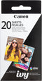 Canon IVY ZINK 2" x 3" Photo Sticker Paper 20 Sheets Pack