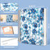 CAGIE Hardcover Spiral Notebook – 8.5 x 11, College Ruled, 200 Pages, Aesthetic Floral, Large Pockets for Women