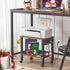 HOOBRO 2-Tier BF38UPS01 Printer Stand with Charging Station, Under Desk Printer Table, Printer Cart with Storage