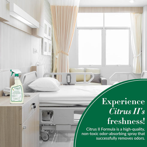 Citrus II 22-Fluid Hospital Germicidal Deodorizing Cleaner, Fresh Citrus, Ounce