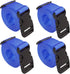 Premium Utility Straps with Quick Release Buckle Adjustable Short Nylon Tie Down Straps for Camping Gear, Sleeping Bags