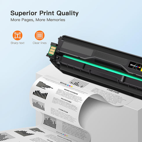 E-Z Ink Compatible Toner Cartridge Replacement for Samsung 504 504S for SL-C1860FW SL-C1810W CLP-415NW Printer Tray (1