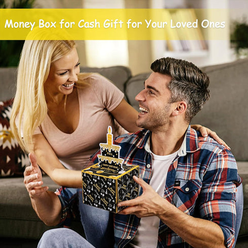 Surprise Money Gift Box with Birthday Card and Bags - Perfect for Cash Gifts