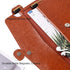 VANRA PU Leather File Folder Organizer, Document Holder with Magnetic Closure for A4 Letter Size Paper (Brown)