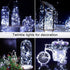4 Pack 100 33ft 8 JMEXSUSS LED Solar String Lights for Outside, White Solar Fairy Lights Outdoor Waterproof, Modes