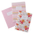 Christian Art Gifts Slim Scripture Notebooks for Women, Set of 3, Pink/Orange Floral with Gold, Inspirational