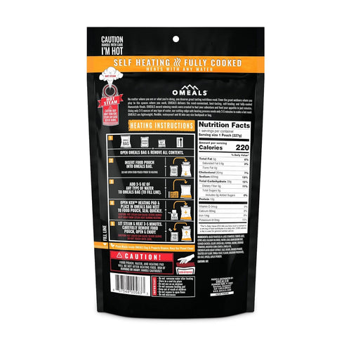 OMEALS Chicken Creole with Brown Rice-MRE-Extended Shelf Life-Fully Cooked w/Heater-Outdoor Enthusiast, Travelers