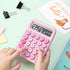 Mr. Pen Mechanical Switch Calculator, 12 Digits, Large LCD Display, Pink Big Buttons, Cute Aesthetic Desktop Calculator
