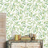 HAOKHOME 93199-2 Boho Peel and Stick Wallpaper, Green Branches Leaves, Removable Vinyl Contact Paper 17.7in x 9.8ft