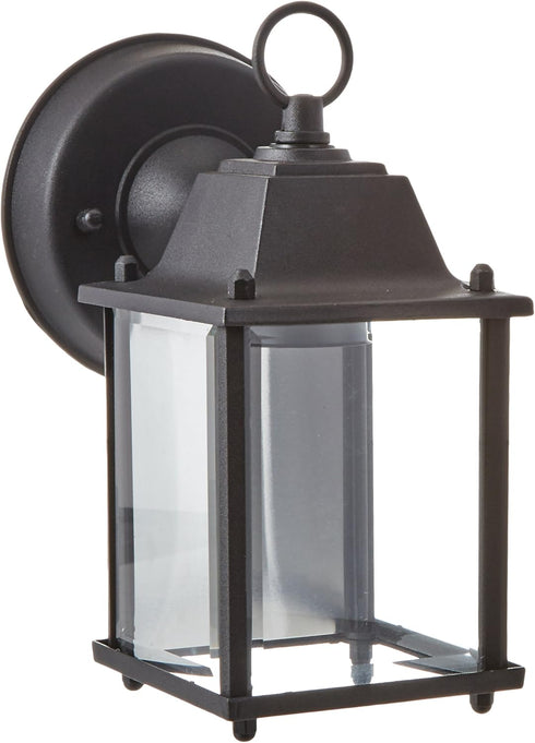 TRANS GLOBE Lighting 40455 BK Outdoor Patrician 8" Wall Lantern, Black