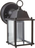 TRANS GLOBE Lighting 40455 BK Outdoor Patrician 8" Wall Lantern, Black