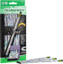 Ticonderoga Noir Wood-Cased Pencils, Pre-Sharpened #2 HB, Holographic, Pack of 6, 72 Count Total