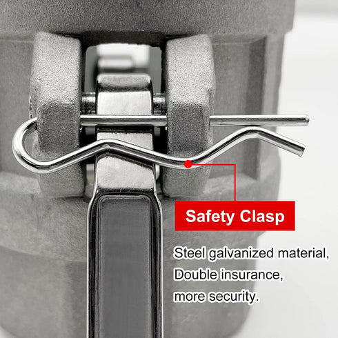 2PCS Global Type C Cam and Groove Hose Fitting, Socket x Hose ID Barbed with 2 PCS Gasket Fitting