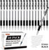Shuttle Art Black Gel Pens, 50 Pack Fine Point Black Ink Pens Bulk, 0.5mm Rollerball Gel Ink Pens Smooth Writing with Comfortable Grip for Office, School and Home