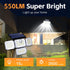 4-Head 333 Outdoor3000 6500K, IP65 270 2Pack Outdoor Motion Sensor Lamp, Solar Power Light, LED Solar Light, Wireless
