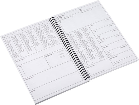 H&P Notebook - Medical History and Physical Notebook for Medical Professionals and Students, 100 pages, Inclusive Medical Terminology, Fits in White Coat (5.5 x 8.5 inches) by White Coat Essentials