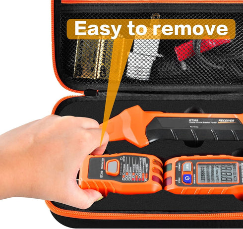 Storage Case for Klein Circuit Breaker Finder, Outlet Repair Kit & GFCI Tester - Box Only