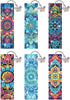 Puraikcmi 6 PCS 5D DIY Diamond Art Bookmarks,Mandala Diamond Painting Bookmarks Kits