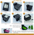 F-ink 6 in 1 Ink Refill Tools Compatible with HP Inkjet Cartridges 67XL 662XL 664XL 60XL 61XL 62XL 63XL 64XL 65XL 92XL