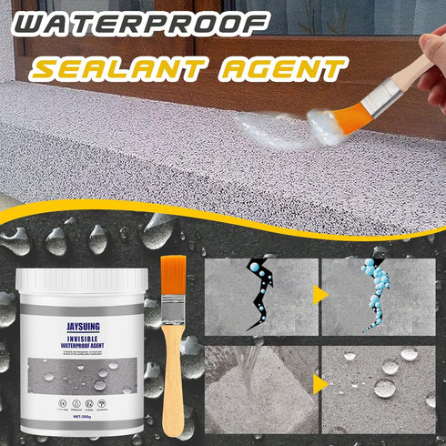 Jaysuing Invisible Waterproof Agent, Transparent Repairing Leak Adhesive, Super Strong Bonding Sealant (Clear 300g)
