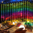 KBG (8Ft 6Ft) Smart Curtain Lights RGB Color Changing Christmas Curtain Lights, USB Powered with Remote/APP Control