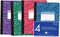 Roaring Spring Colored Composition Notebooks, 4-Pack, Wide Ruled, 100 Sheets, 9.75"x7.75", Hard Board Marble Covers