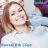 (Pack 3), 18.9" Annhua Dental Bib Ball Chain with Clips on Both Ends of Napkin Holder Adjustable