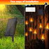 27Ft 10 Bulbs iBaycon Solar Flame Lights, LED Flickering Flame String Light, Outdoor Waterproof Solar Flame Lights