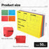 Yeaqee 50 Pcs Durable Real Estate Listing Folder - Pre Printed Right Panel, 5 Colors, Agent Planner with Checklist