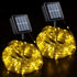 QITONG Warm White Solar Rope Lights, 2 Pack Each 33ft 100 LED