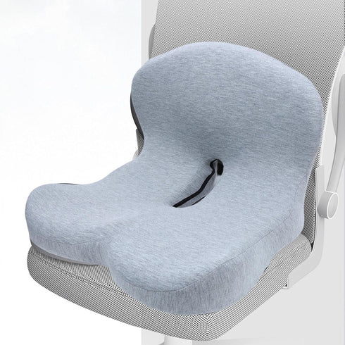 NOENNULL Lower Back Support Pillow for Office Chair, Car Seat Cushion with Detachable Memory Foam Lumbar Pad