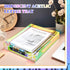 Maxcheck 2 Pcs Iridescent Acrylic Letter Tray, Non-Slip Rubber Organizer, Stackable Mail Tray for Desk, Office, Home