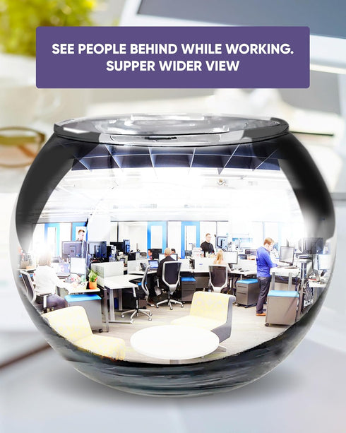 Skywin Convex Mirror Vase, 4.5 Inch Multipurpose Cubicle Mirror, Aesthetic Office Cubicle Accessories, Desk Mirror to