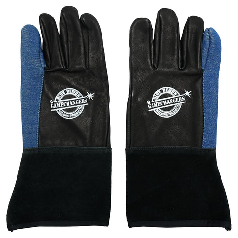 BLUE DEMON Gamechangers Long Johns Welding Gloves (Large) Black
