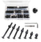 binifiMux Baby Bed Crib Screws Hardware Replacement Kit, 100pcs M6x15mm/25mm/35mm/45mm/55mm/65mm/75mm Black Hex Drive