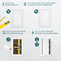 6" x 10" White Plastic Access Panel, Service Shaft Door Panel for Plumbing, Electricity, Heating, Alarm Wall Access