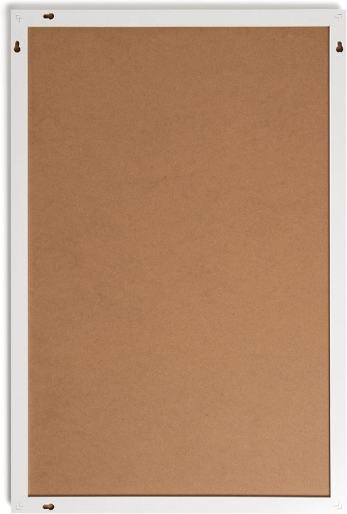 U Brands Farmhouse Dry Erase Board, 20” x 30” with White Frame, Includes Magnets for Office Supplies