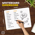 Scribbledo White Board Dry Erase Board 11"x14” Mini Double Sided Personal Whiteboard Board Dry Erase Lapboard Handheld Personal White Boards for Students Small Whiteboard Office Kitchen by Scribbledo