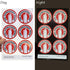 SmartSign Fire Extinguisher Inside Stickers, 2.75" x 2.75" Reflective Labels with Aggressive Adhesive, Pack of 6