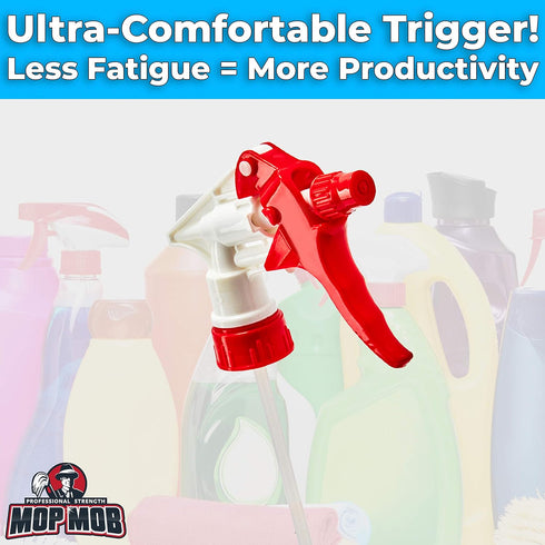 Leak-Free Chemical Resistant Spray Head 5 Pack, Industrial Spray Heads for Auto Detailing and Janitorial Supply