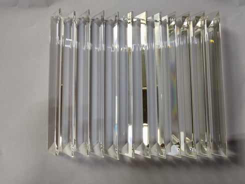 3.9'' 12 K9 Chandelier Short Crystals Replacement Pcs Crystal Prisms with Hooks for Crystal Chandeliers Crystals