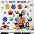 Space Birthday Bulletin Board Decorations Set, Solar System Themes, Classroom Birthday Chart Decor