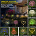 TYASDBA Outdoor,155LED 8 (2Pack) Garden Decor Solar Lights lighting modes pole light Waterproof White Solar Garden