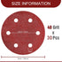 9 Inch Sanding Disc 40 Grit Hook and Loop Sandpaper, 30 PCS for Drywall Sander Remove Popcorn Ceiling