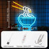 5V Noodle Neon Signs for Wall Decor, Ramen Neon Lights for Bedroom, Neon Business Signs Suitable for Man Cave Bar Pub
