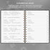 Clever Fox Password Book Spiral - Internet Address & Password Organizer with Laminated Tabs, Medium Size, Black