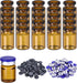 PATIKIL 100pcs 5ml Glass Vials, Small Empty Sample Bottles with Caps, Rubber Stopper, Clear for Lab Injection
