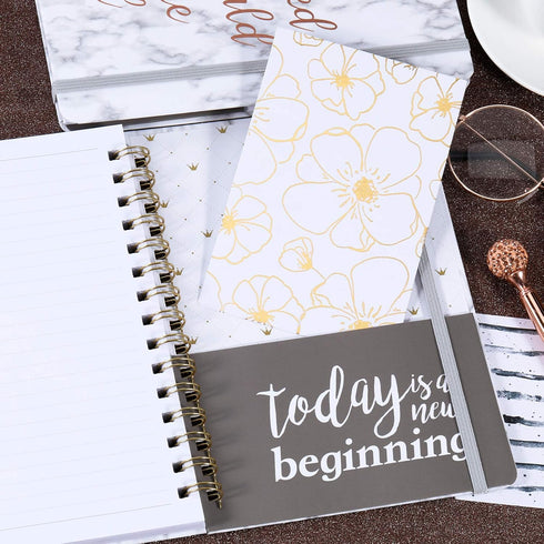 Frasukis Ruled Notebook/Journal - College Ruled Spiral Notebook, 8.5" x 6.4", Waterproof Hardcover