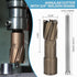KEENTECH Carbide-Tipped Annular Cutter, 13/16" Dia. x 1-3/8" Depth, 3/4'' Weldon Shank for Cutting Harder Metal